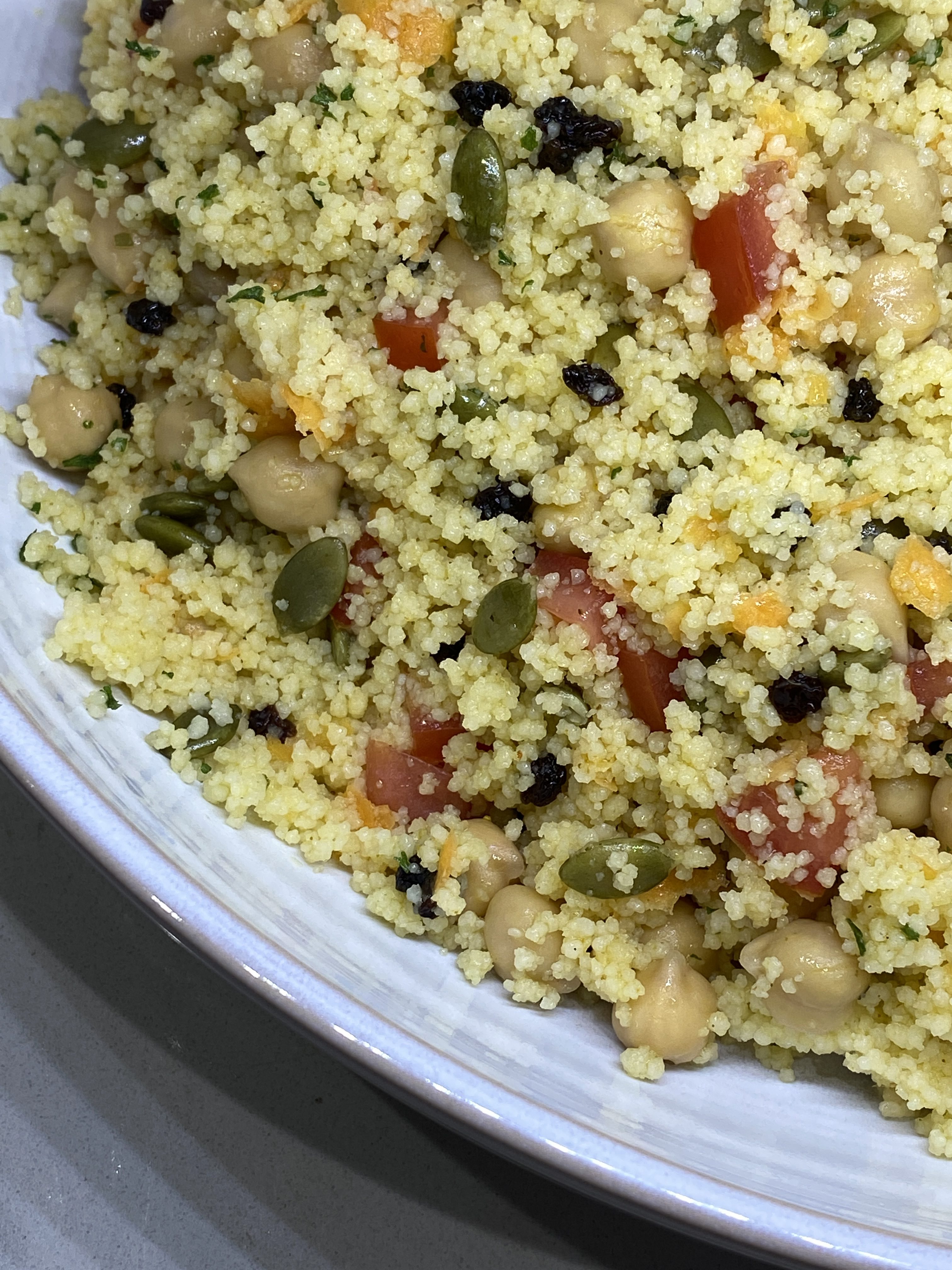 Couscous & Chickpea Salad * Marilyn Dishes