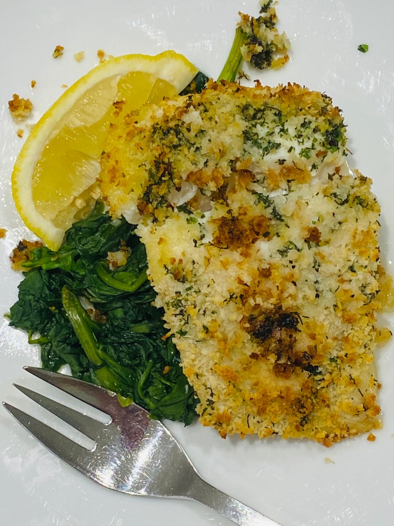 panko crusted halibut * Marilyn Dishes